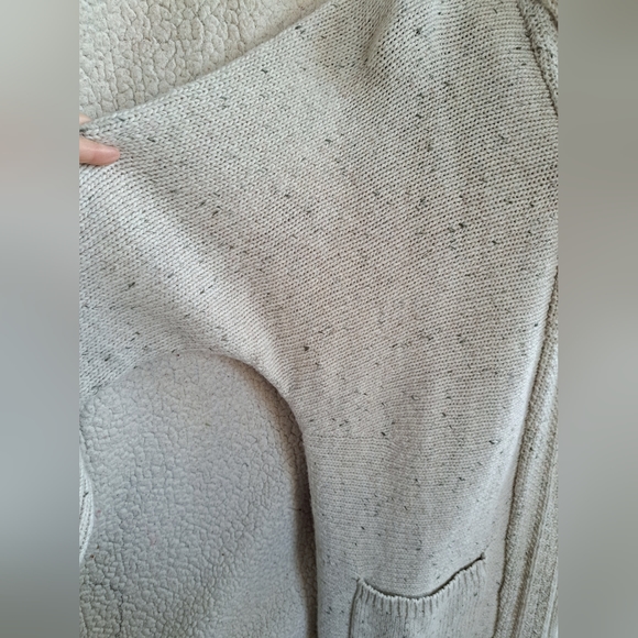 Women's Chaps Beige Cable Knit Cardigan with Pockets - Picture 5 of 13